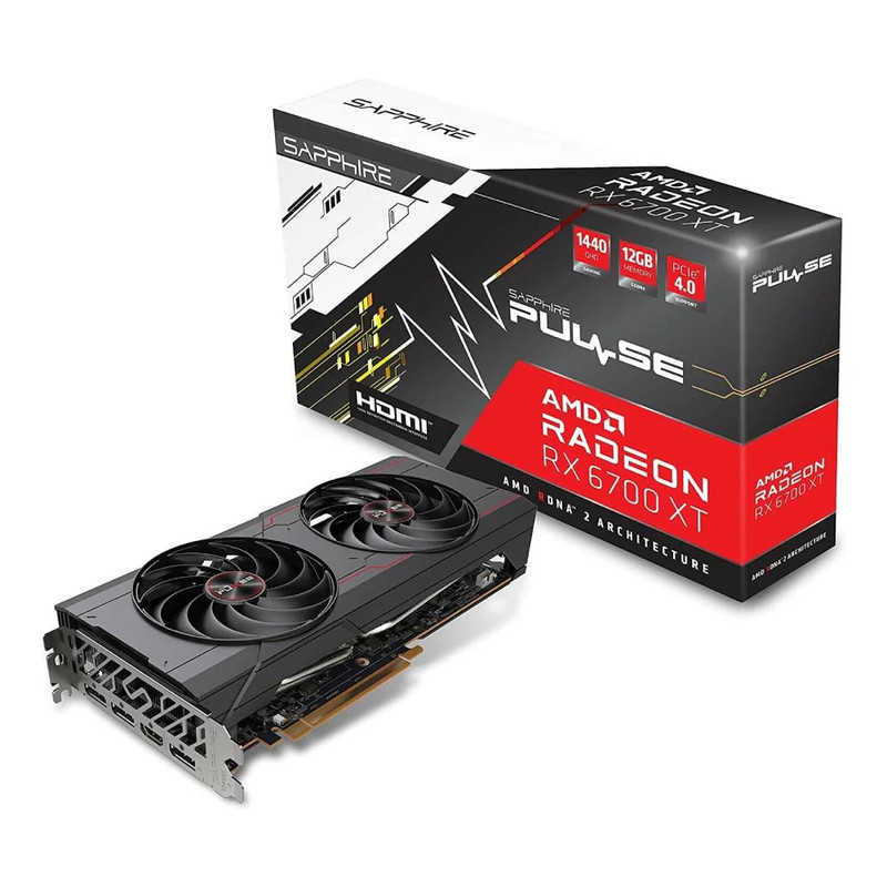 Sapphire Pulse AMD Radeon RX 6700 XT 12GB Gaming Graphics Card - كرت الشاشة